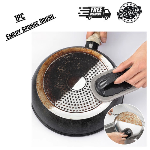 Magic emery sponge brush wipe - brush,